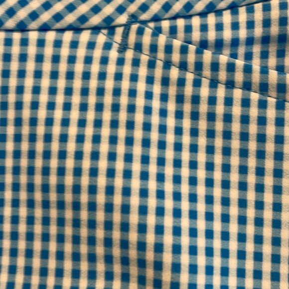 Acegolfs Eagle Golf 28" Performance Stretch Ankle Pants Blue White Gingham Check - Picture 9 of 12